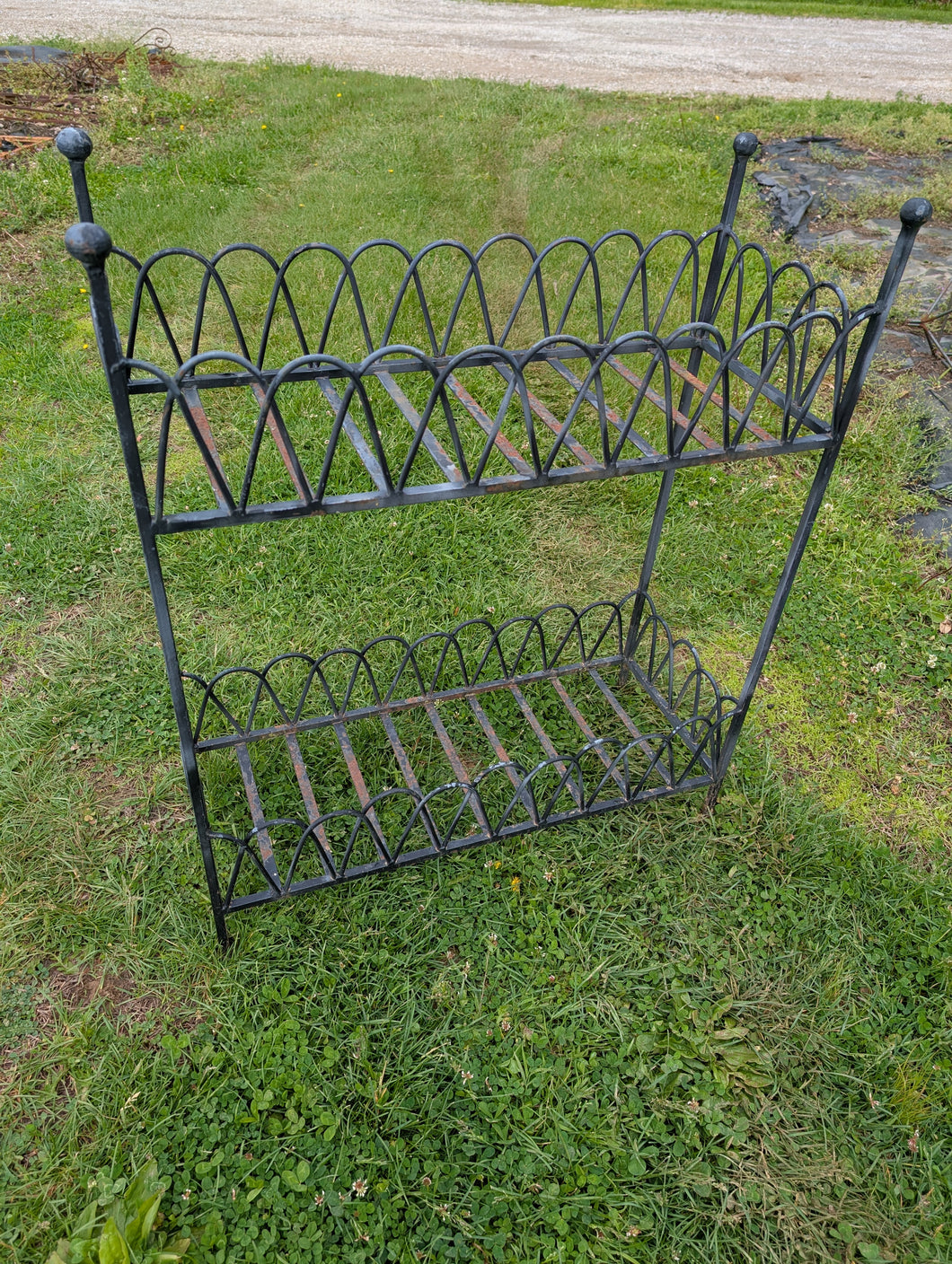 Vintage Black RECTANGLE Planter