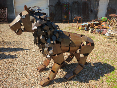 3D Metal Lion Statue