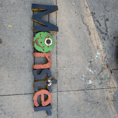 Monster Metal Sign