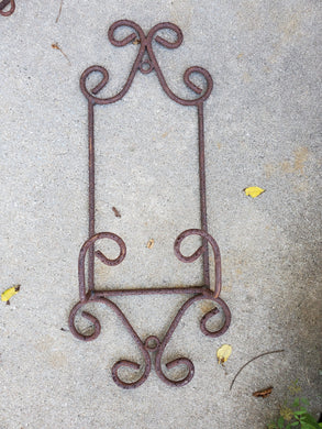 Wrought Iron Ornate Plate Hanger Decorative