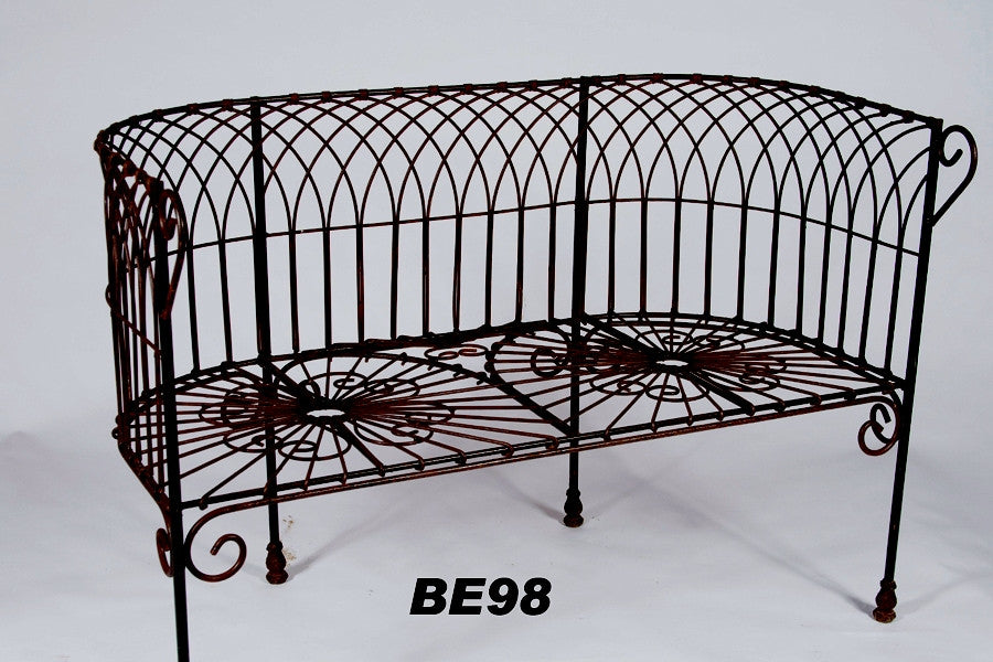 ANTIQUE FRENCH WIRE BENCH