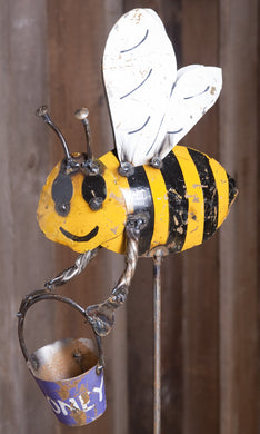 Bee Stake with Honey Bucket