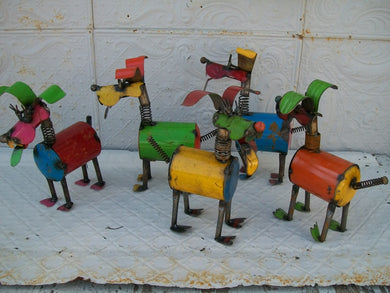 Colorful Mini Spring Head Dog
Measures 13