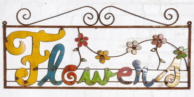 Flower Sign with Flowers
40