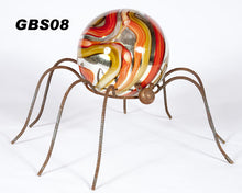 12" Gazing Ball with Spider Stand