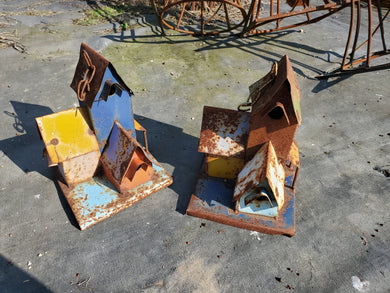 Rustic Triple Birdhouse