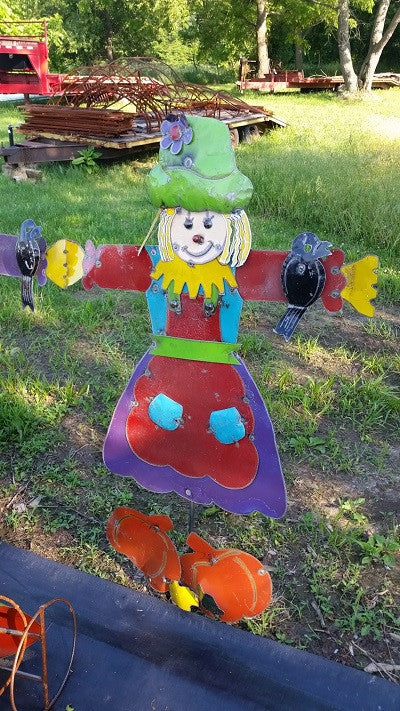 Lady Scarecrow with Pumpkins on Bottom
52