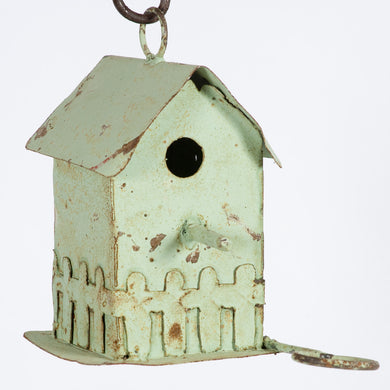 Pickett Fence Bird House wClean Out