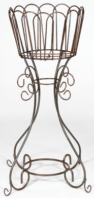 Rd Plant Stand W Deep Basket