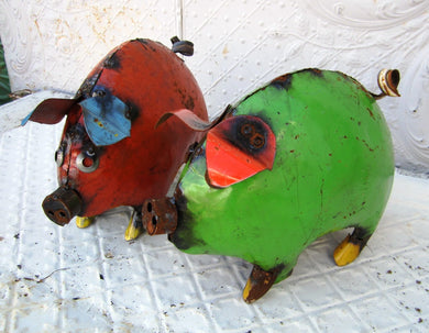 Round Pig Used Material 
* All from Re-Used Metal