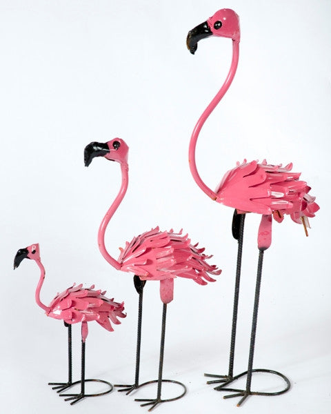 Set of 3 Smaller Size Flamingos