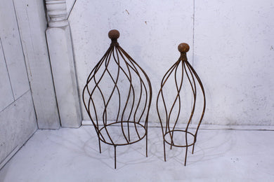 Topiaries with Ball on Top Set of 2