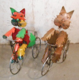 Cat Riding Trike with Basket
