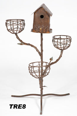 Tree with Bird House & Nest